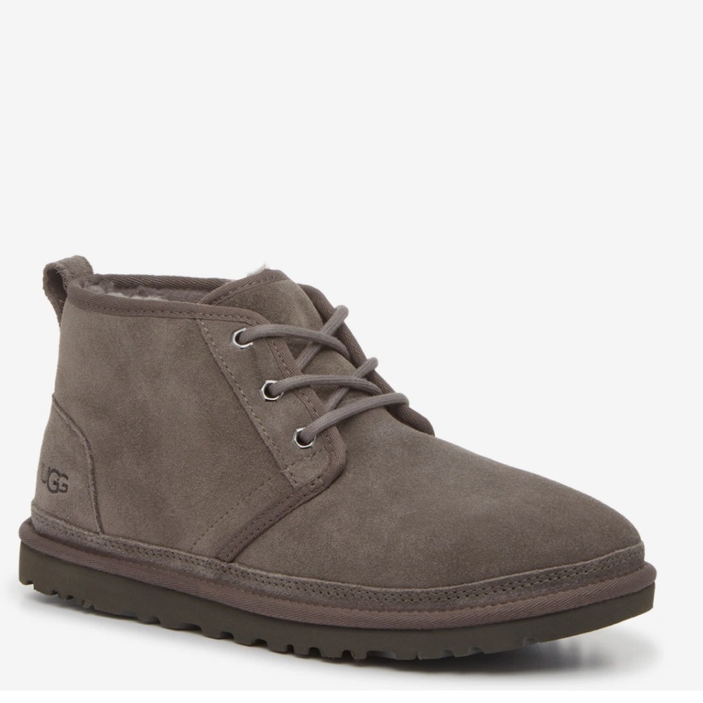 Men’s gray UGG boots